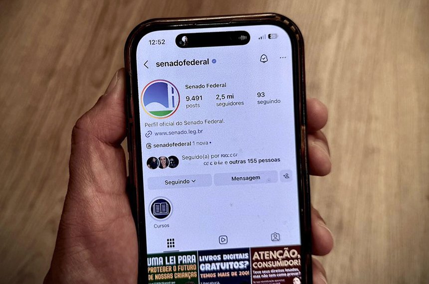 Redes sociais do Senado tiveram mais de 300 milhões de visualizações em 2025